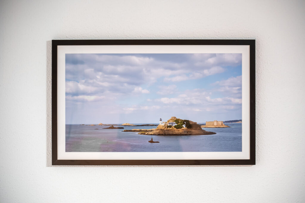 Tirage photo de la baie de Morlaix accroché au mur