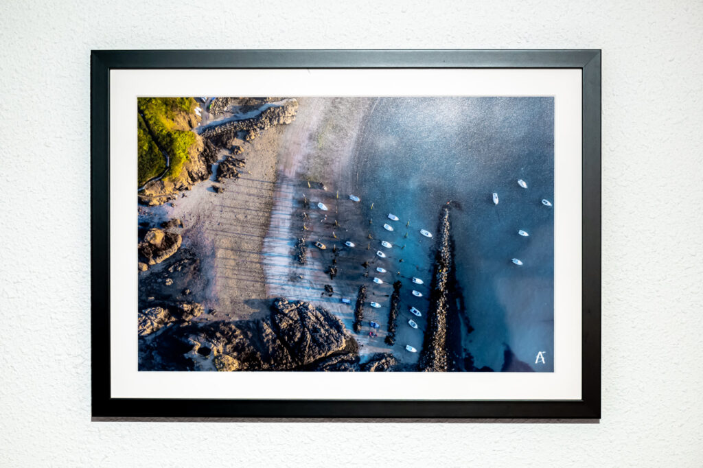 Tirage photo de la baie de Morlaix accroché au mur
