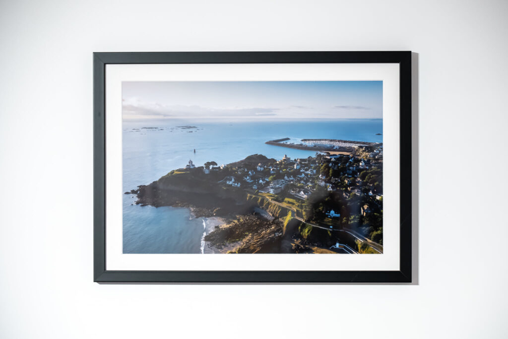 Tirage photo de la baie de Morlaix accroché au mur
